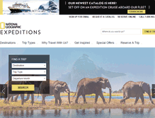 Tablet Screenshot of admin.nationalgeographicexpeditions.com